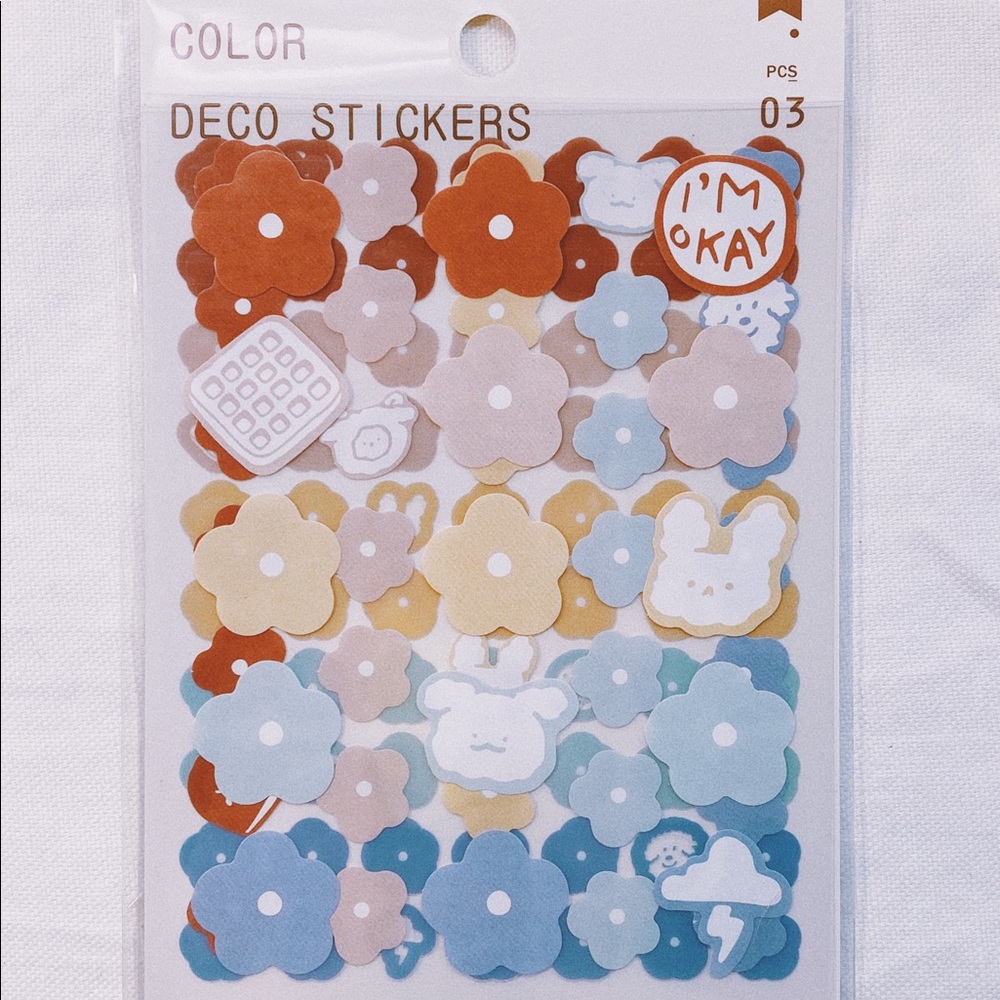 cute animal blob stickers - 3 sheets